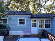Exterior siding and wood deck cleaning in Orlando Florida with softwash and pressure washing combo