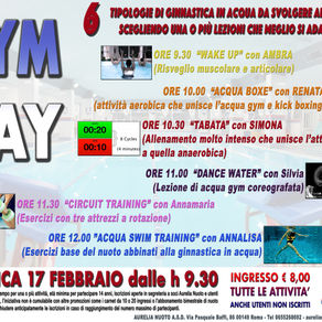 Gym Day Aurelia Nuoto - Domenica 17 febbraio ore 9.30!!