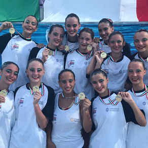 Campionato italiano sincro Unicusano Aurelia Nuoto campione di società ,Zaghet campionessa italiana!