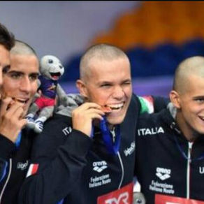 Il nostro Proietti Colonna nella storia con la staffetta di bronzo 4x100 sl