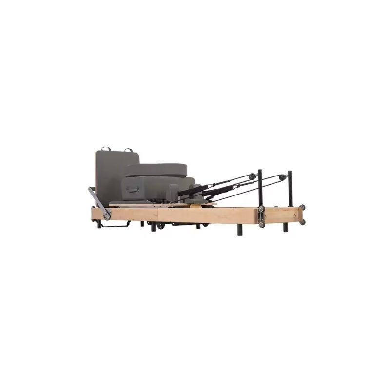 Thumbnail: High Quality Foldable Pilates Reformers Wood Gym & Home Fitness Machine for Body