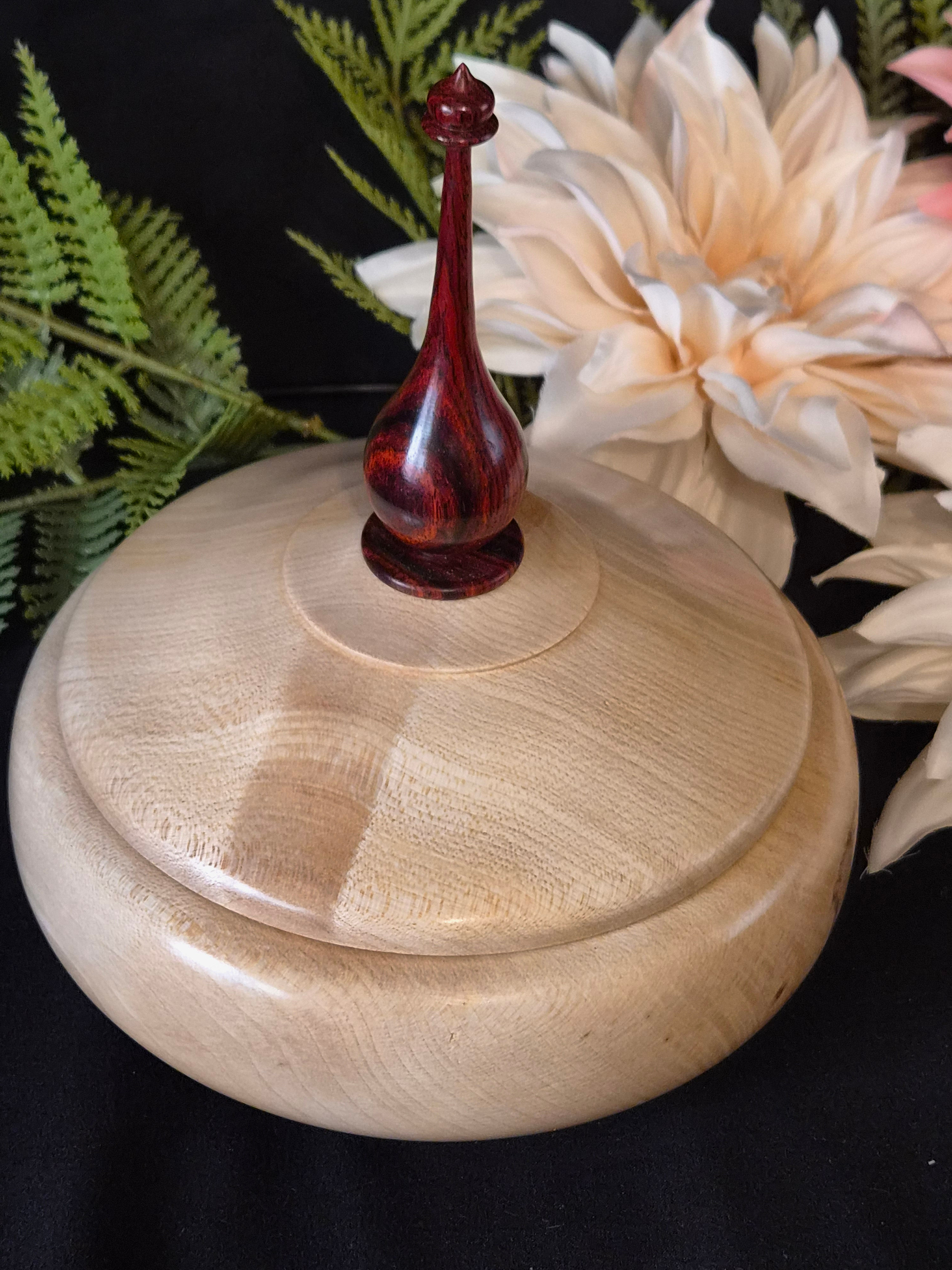 top shot of lid on base