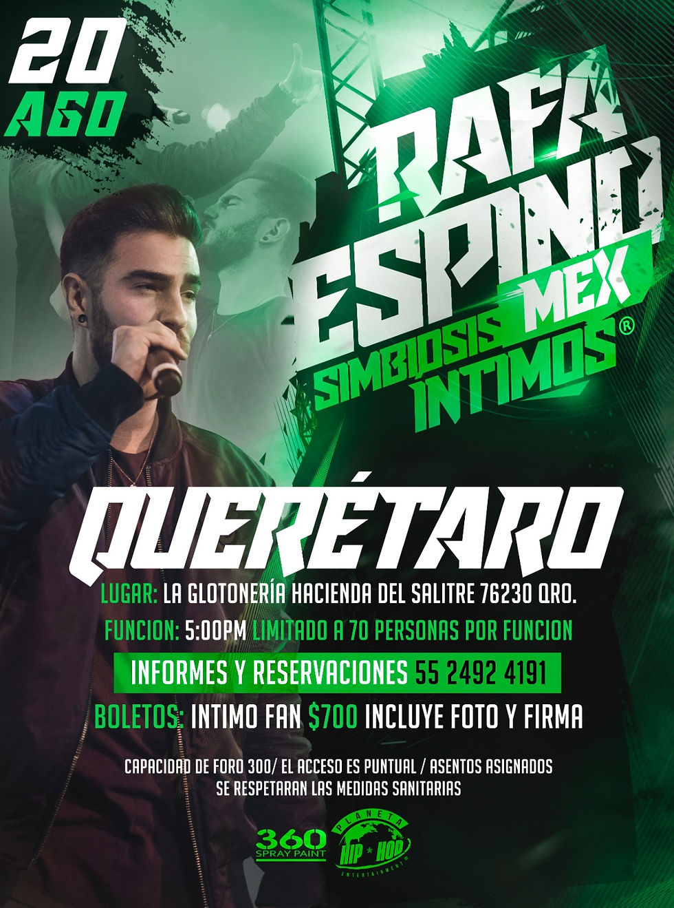 Rafa Espino en Querétaro (México) - Simbiosis Tour 2021 Mex Íntimos