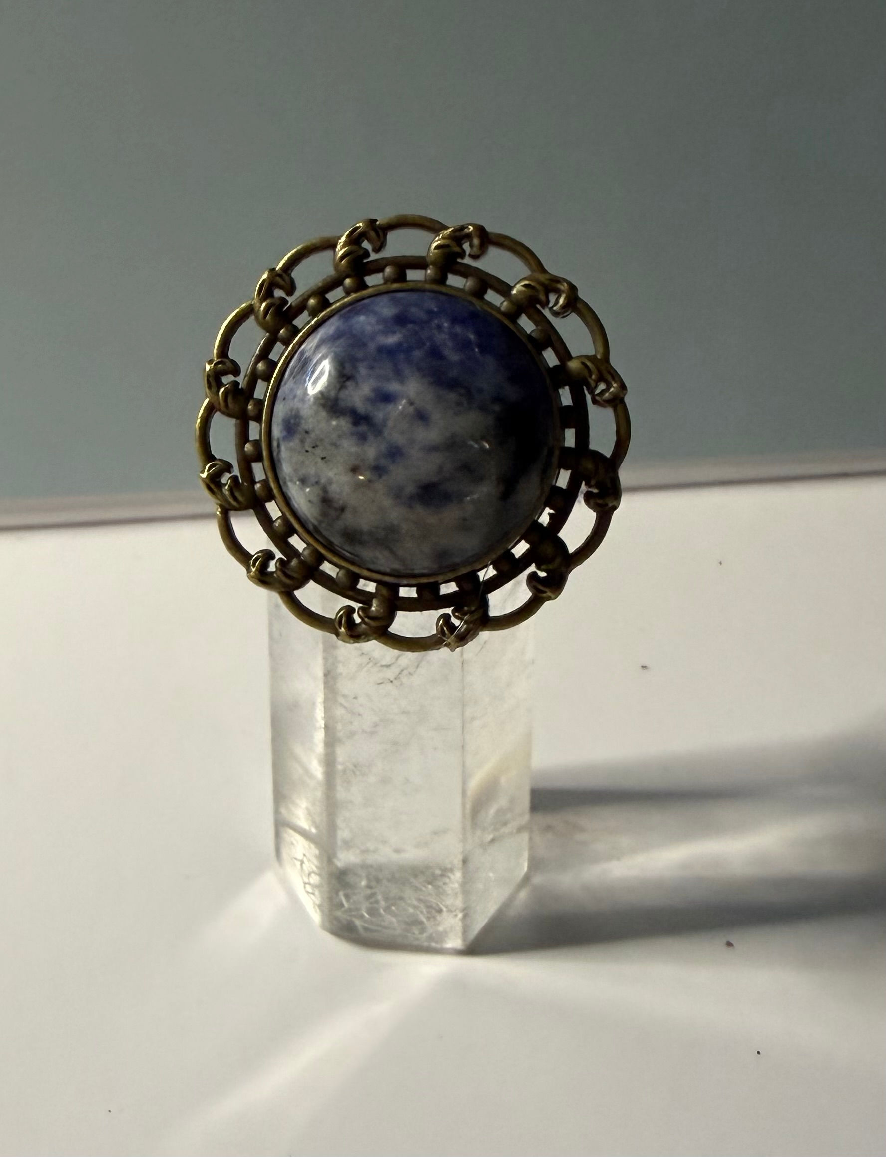 Antique Look Sodalite Ring