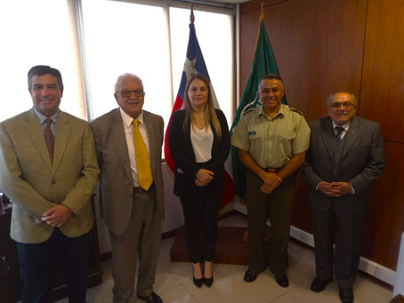 Oficiales Generales Efectúan Visita Protocolar al Jefe de la Vta. Zona de Carabineros "Valparaíso"