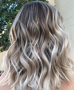Blonde babylight balayage hair