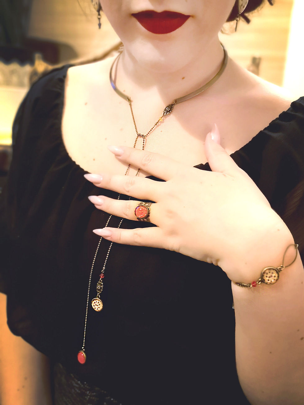 Miniature : Bague estampe "Capucine" motif au choix