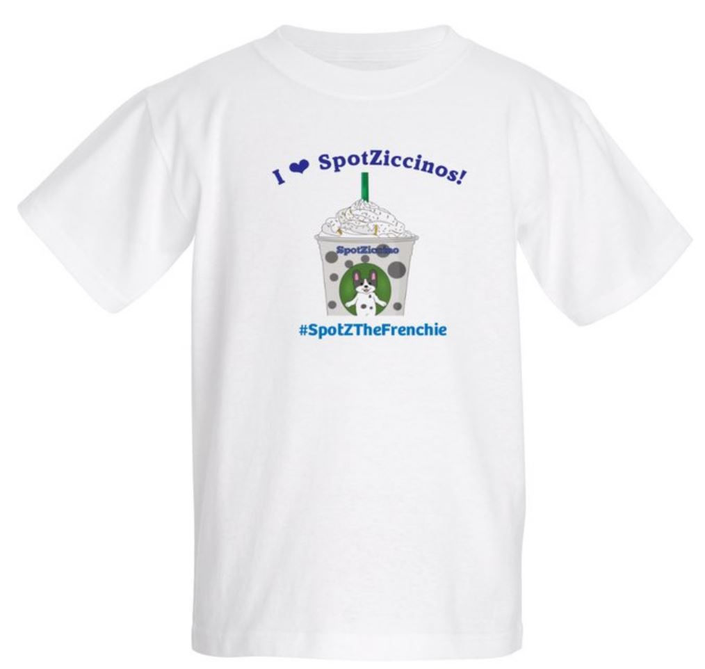 SpotZ The Frenchie™ I❤️SpotZiccino  - Kids T-Shirt