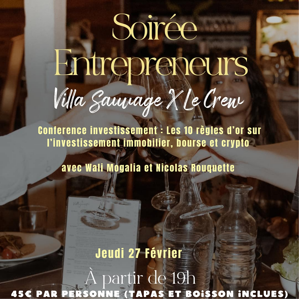 Afterwork investissement a la villa sauvage