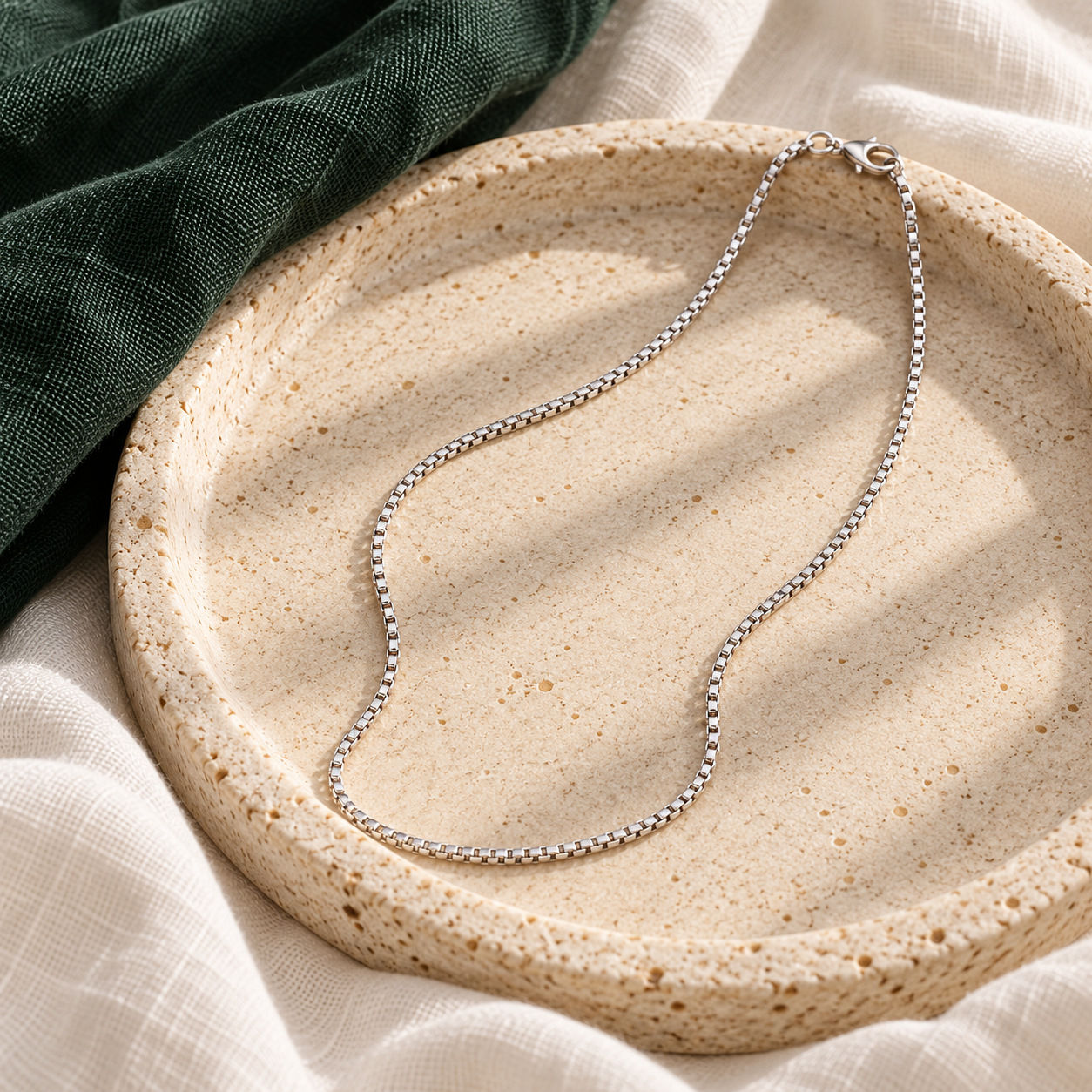 Arden Link Chain Necklace — editorial composition