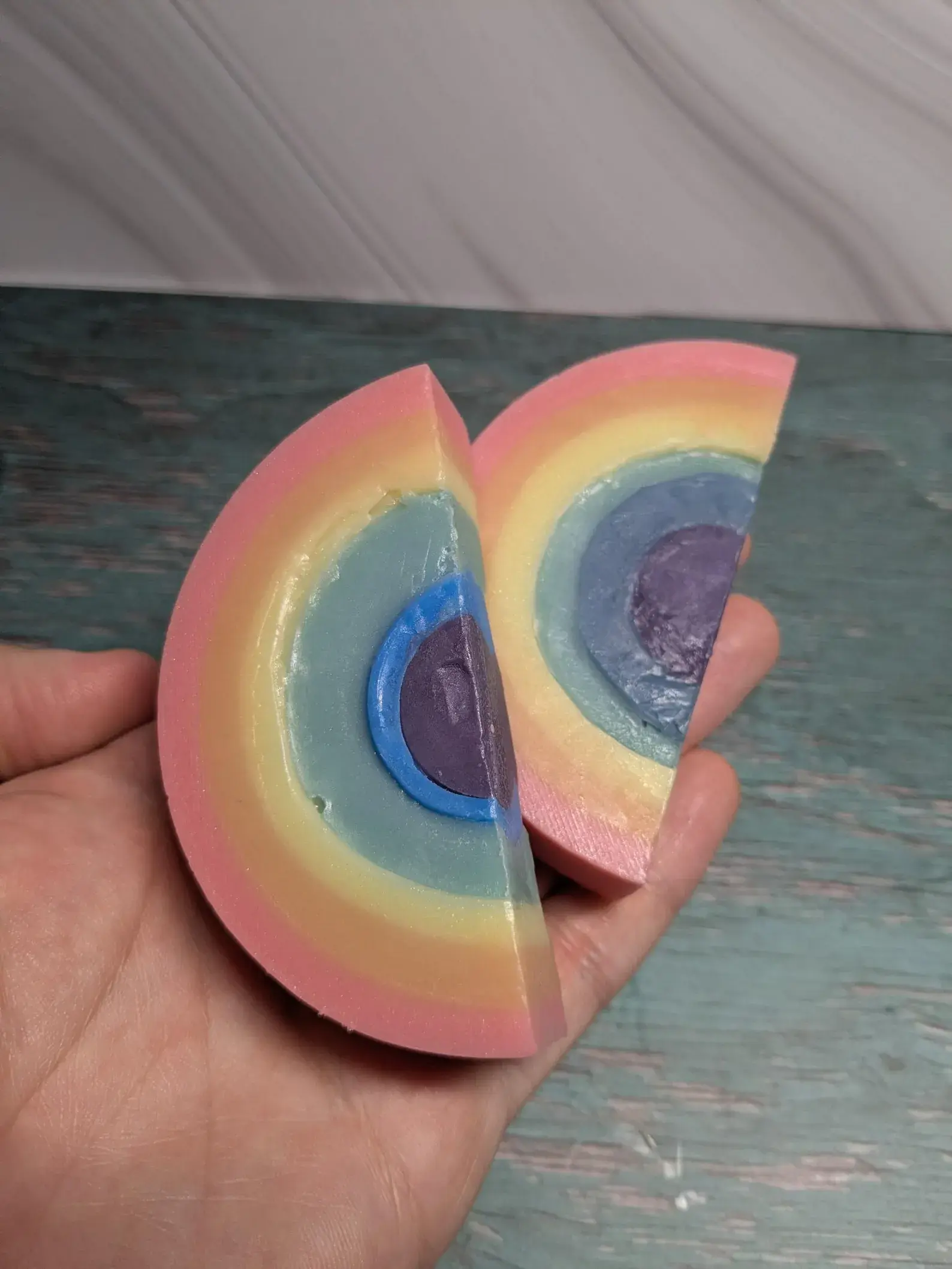 Rainbow Arch Goat Milk Soap - Colorful Handmade Organic Soap | Moisturizing Bars