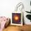 Thumbnail: Fiery Starburst Cotton Canvas Tote Bag - Eco-Friendly Tote