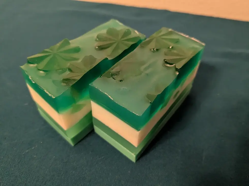 Thumbnail: Green Clover Layered Soap
