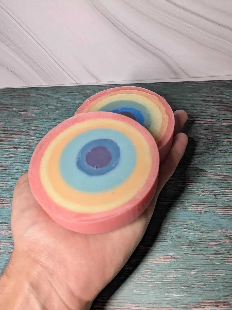 Thumbnail: Rainbow Arch Goat Milk Soap - Colorful Handmade Organic Soap | Moisturizing Bars