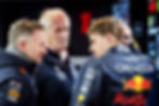 From left to right, Christian Horner (Former CEO and Team Principal of Red Bull), Helmut Marko (Senior Advisor and leader of driver development), and Max Verstappen (Driver). C/O to IMAGO via gpfans.com