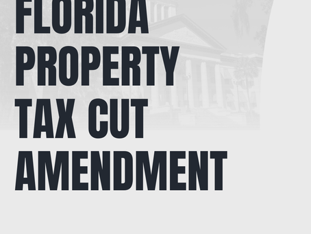 Florida Property Tax Cut Amendment