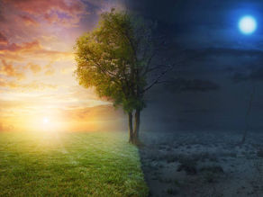 Frühlings Tag und Nacht Gleiche