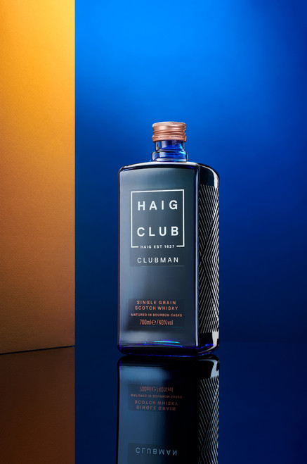 Creative still life commercial photographer in London shoot Haig Club Whisky