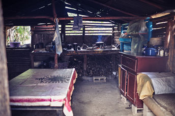 Interior of a rustic Dominican home, photographed by Celso Marrero for a personal project