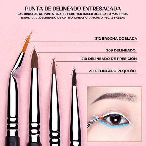 Pincel Brocha De Eyeliner Eyeliner Pincel Precision Ultra Precise