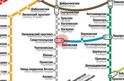 Метро каховская на схеме метро москвы показать