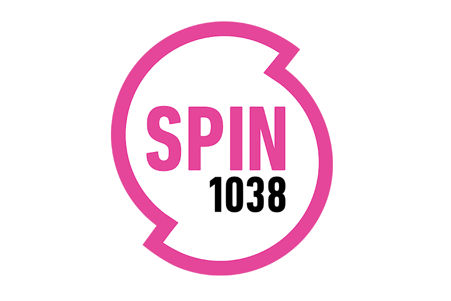 Spin now. Hey Spin logo.