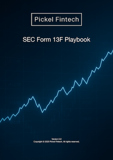 SEC 13F Playbook – Institutional Capital Flow Report cover