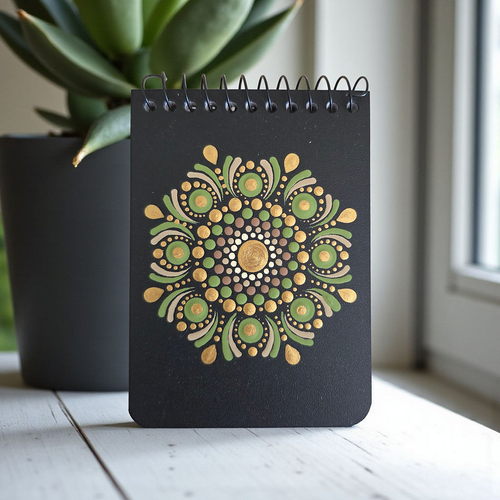 Small Mandala Dot Art Note Pad