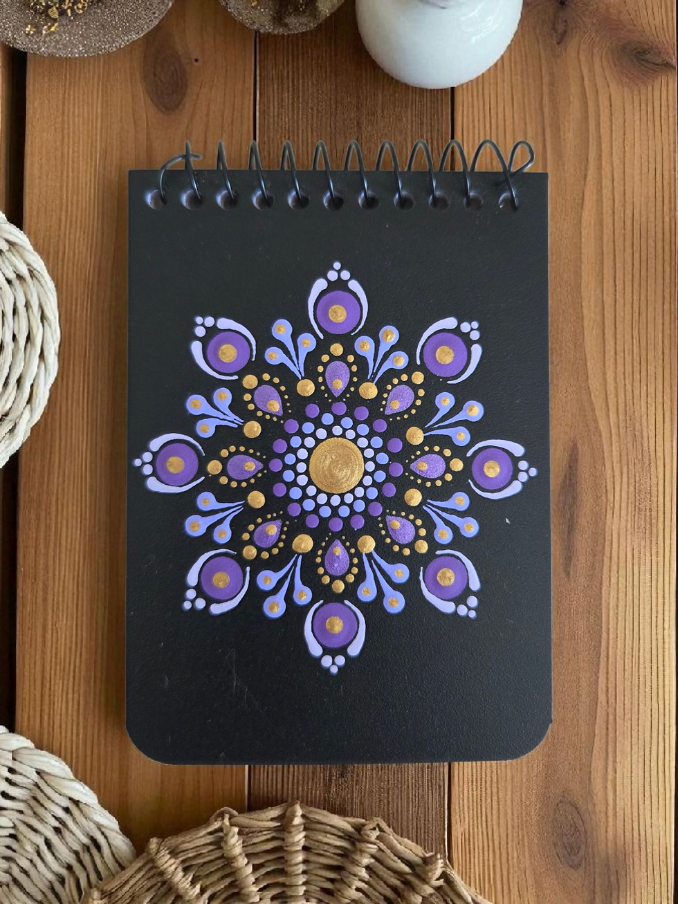 Small Mandala Dot Art Note Pad