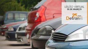 DETRANRS OFERTA 280 VEÍCULOS E SUCATAS NA PRÓXIMA QUARTA-FEIRA