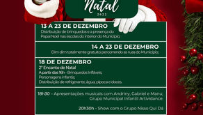 PROGRAMAÇÃO DE NATAL DO MUNICÍPIO INICIA HOJE