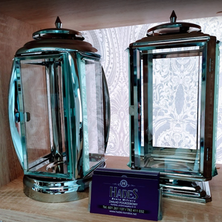 metalowe znicze lampiony