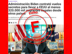 No es cierto que 320,000 “migrantes ilegales” hayan llegado en “vuelos secretos” 