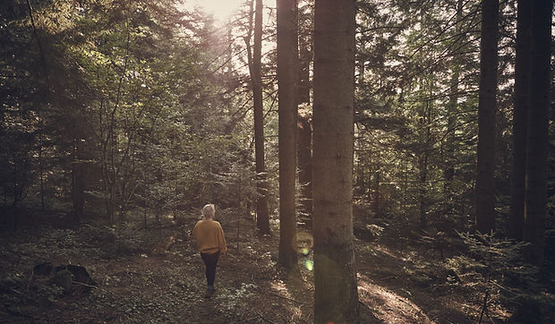 Fille dans les bois
