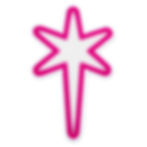 pink star vinyl sticker