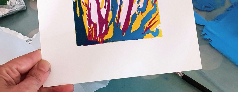 Estampe aux couleurs du printemps