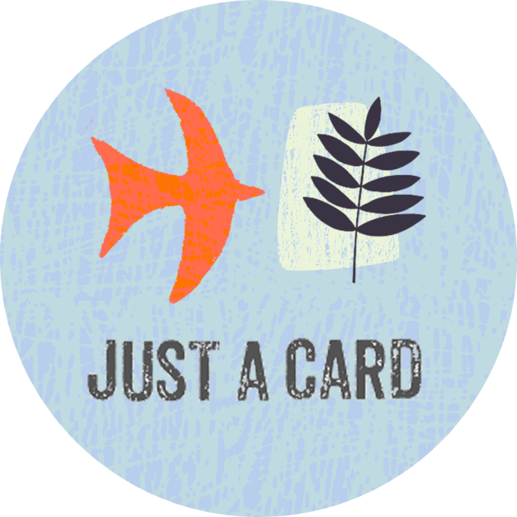 Logo de la campagne JUST A CARD réalisé par Sarah Hamilton