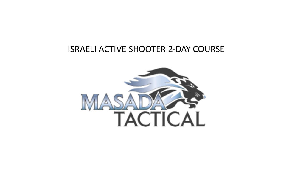 ISRAELI ACTIVE SHOOTER TRAINING