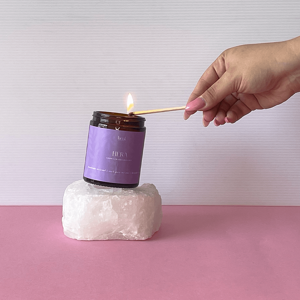 תמונה ממוזערת: נר ארומתרפי לבנדר