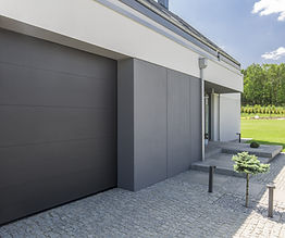 Porte de garage grise