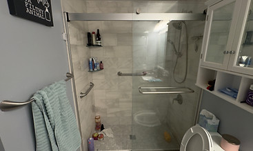 Bathroom before & after