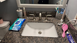 Bathroom before & after