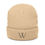 Thumbnail:  'W' Worthy Embroidered Ribbed Knit Beanie —  Winter Hat