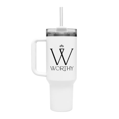 Worthy 40oz Travel Tumbler — Insulated Maxi Cup with Handle