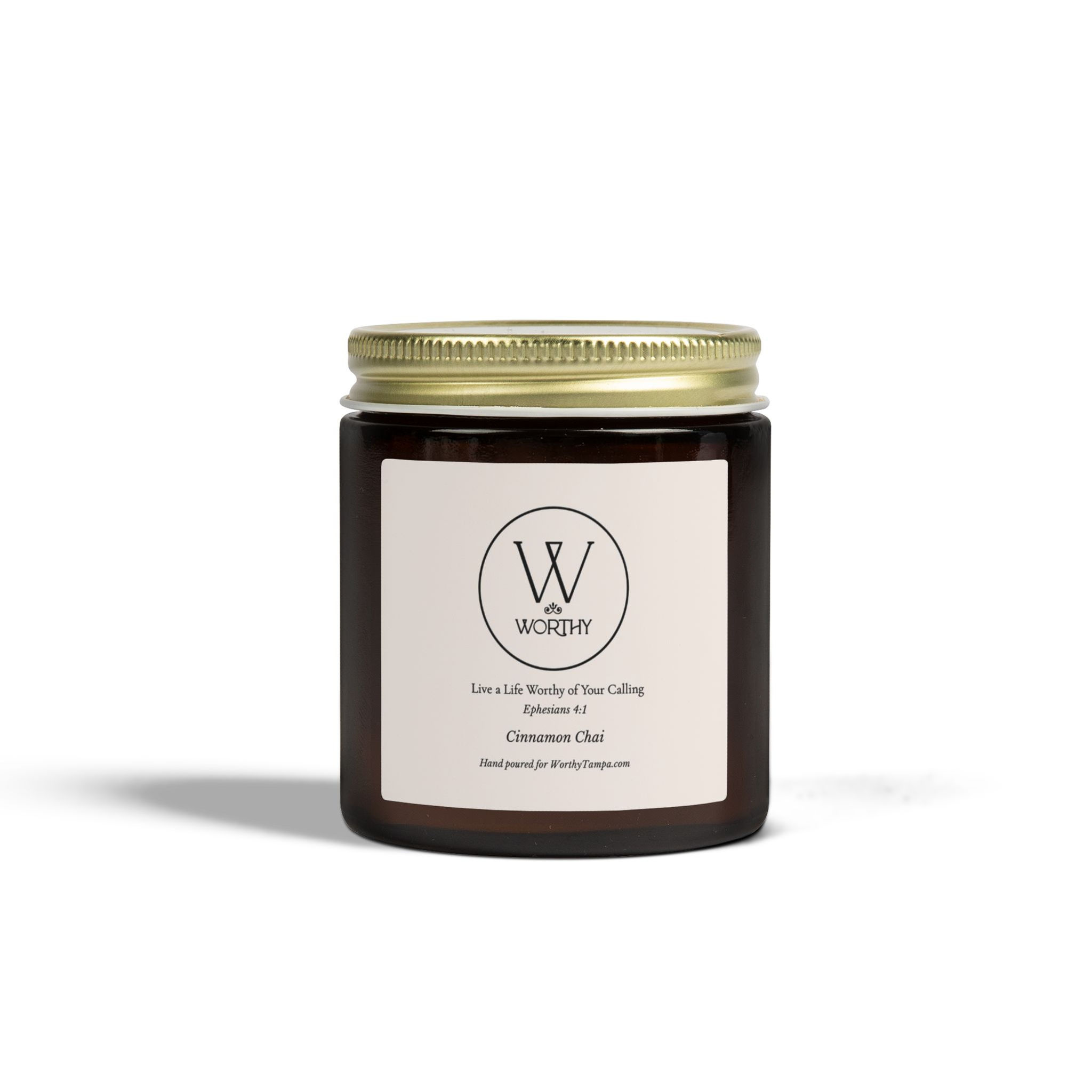 Live Worthy Natural Candle - Cinnamon Chai - 4oz or 9oz 