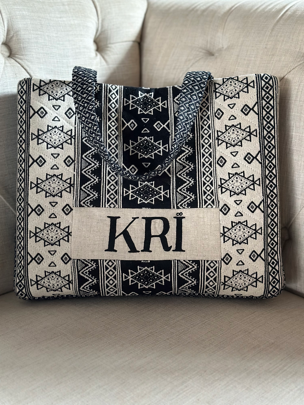 Thumbnail: Black or White KRI Tote bag