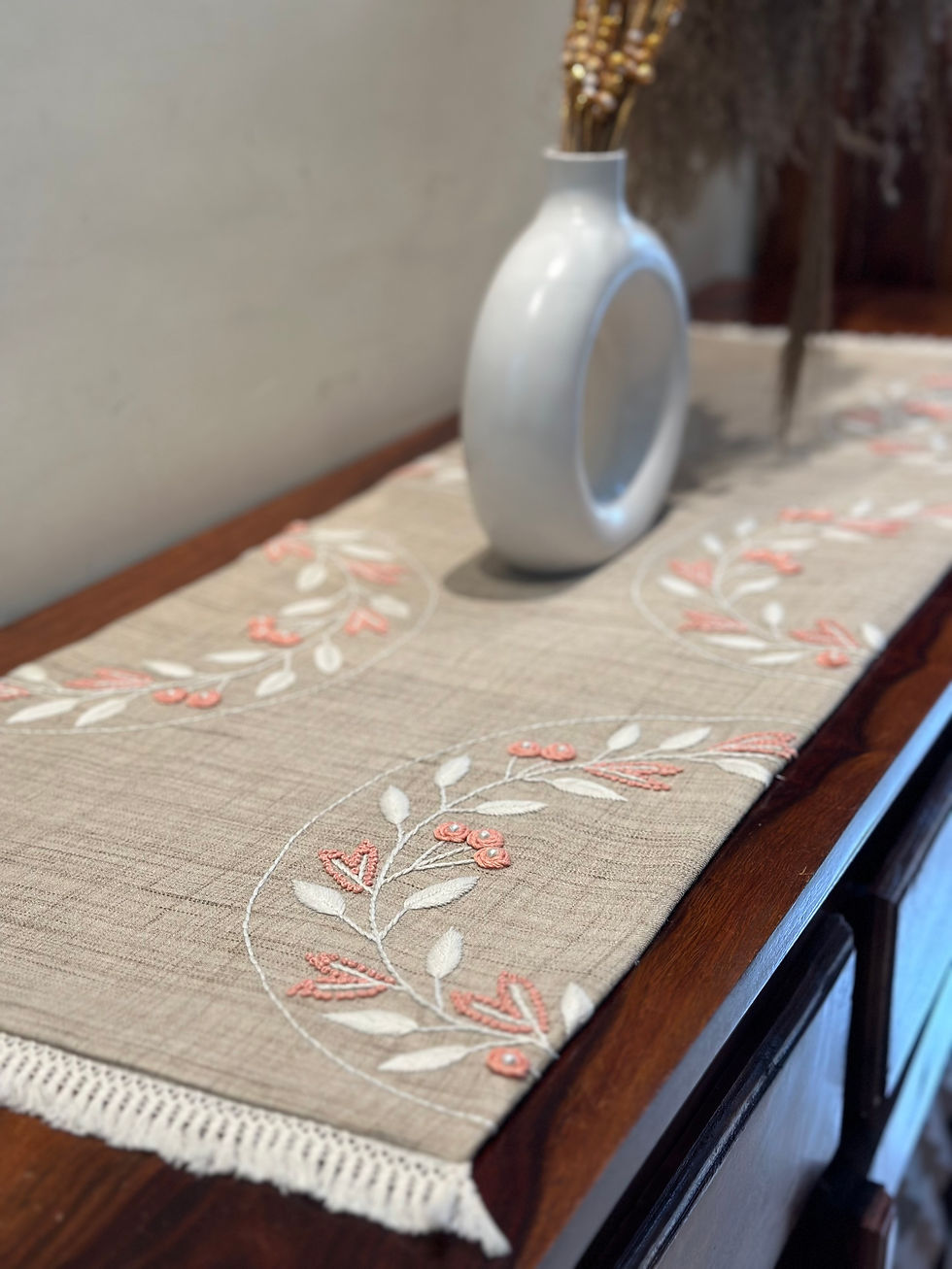 Thumbnail: Bloom Halo of Flowers Table Runner