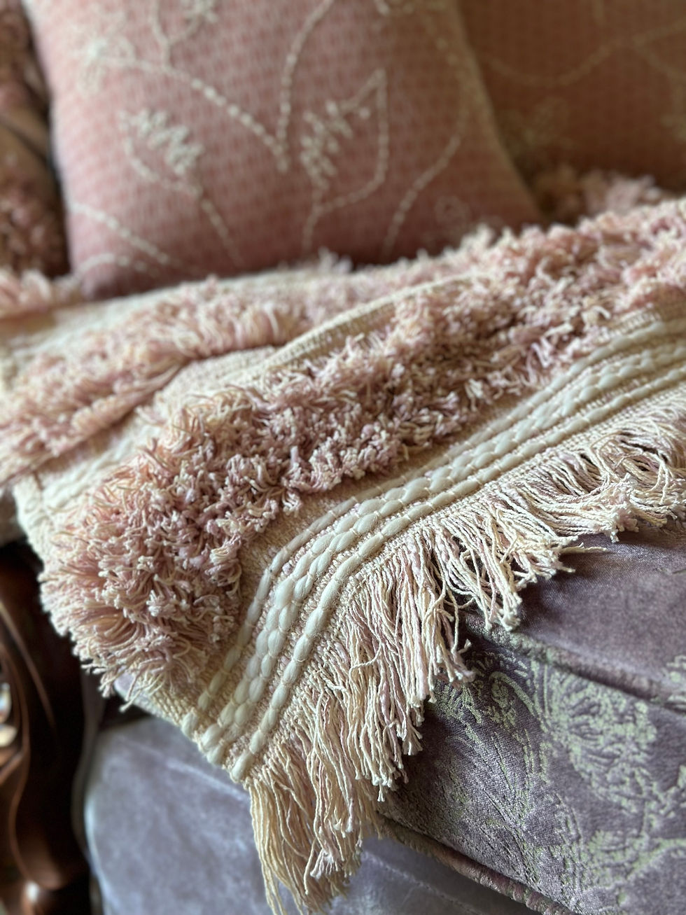 Thumbnail: Snow Bubblegum Pink Sofa Throw