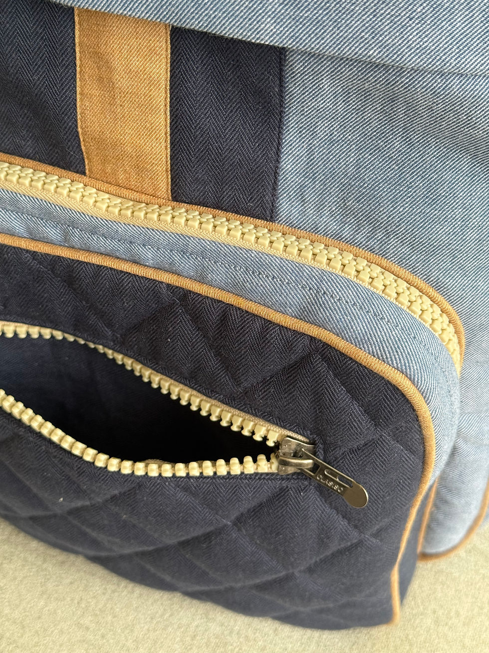 Thumbnail: The Minimalist Denim Navy Backpack