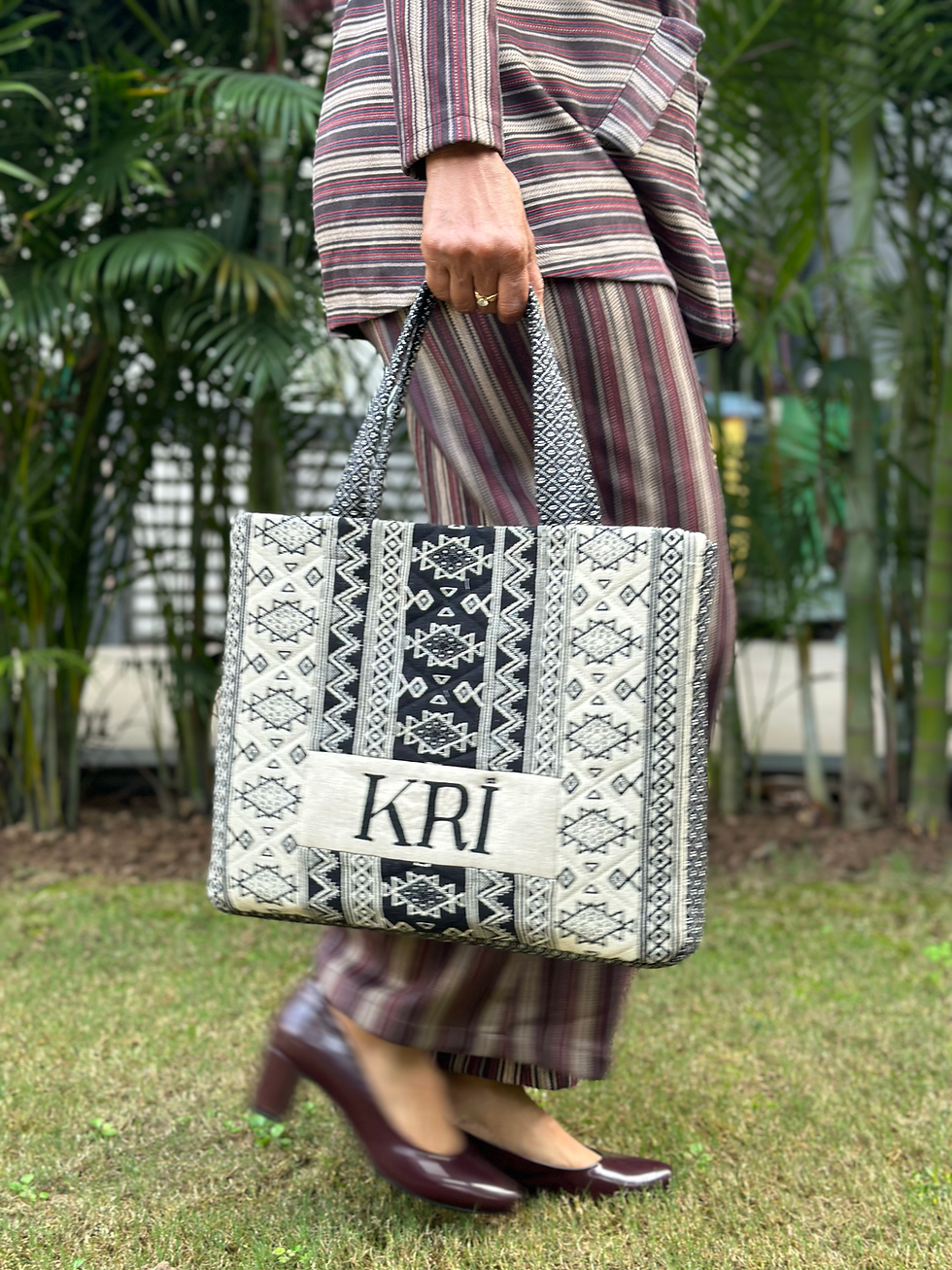 Thumbnail: Black or White KRI Tote bag